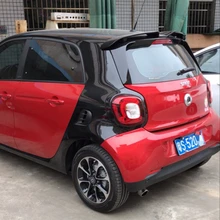 SHCHCG для Merced-Benz Smart Fortwo Forfour 453 Спойлер ABS пластик Неокрашенный праймер цветной спойлер на задний багажник, крыло аксессуары