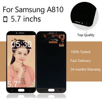 

10pcs/lot For Samsung For Galaxy A8 2016 A810 SM-A810 LCD with Touch Screen for Samsung SM-A810S LCD free shipping DHL EMS