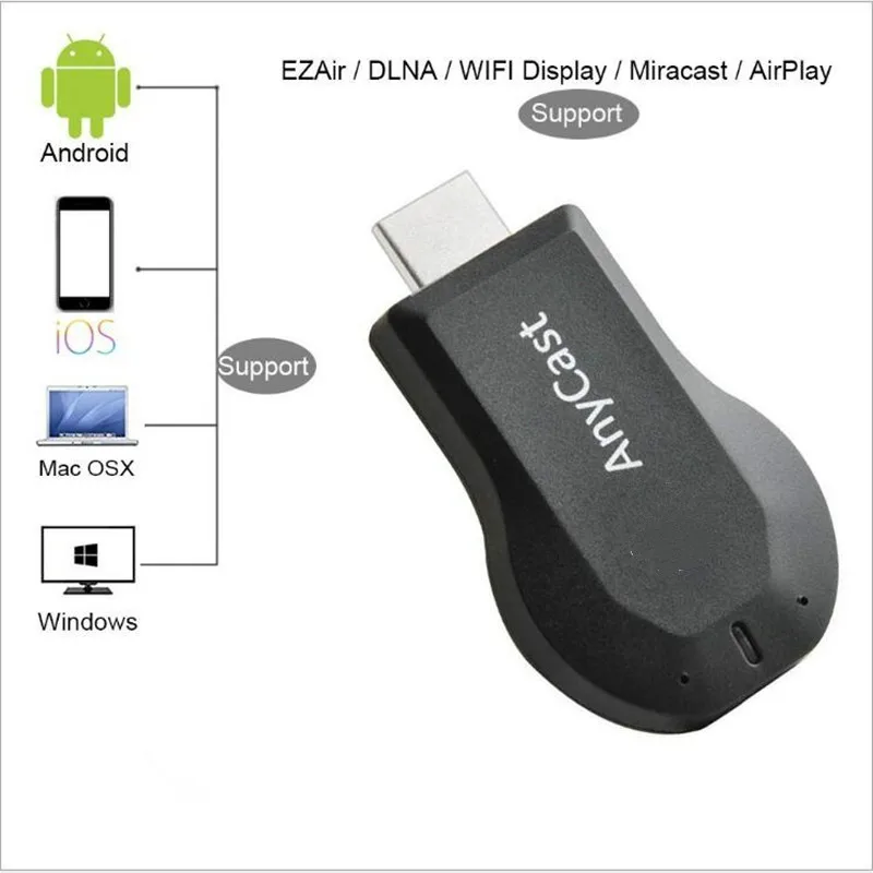 Yikixi mirascreen M4 плюс ТВ палкого ключа Chrome Литой HDMI WiFi Дисплей приемник Miracast Мини ПК с системой андроида и ТВ