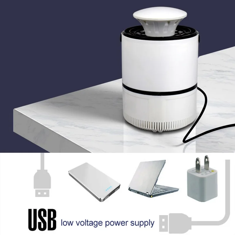 Светодиодный УЗИ москитная убийца лампы USB Мощность Электронная ловушка для паразитов ловушка для насекомых-вредителей ловушка для
