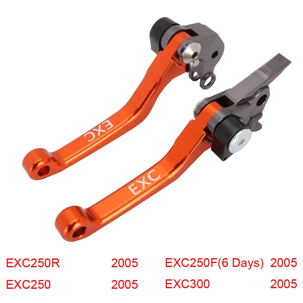 Мотоцикл с ЧПУ Сводные тормозной рычаг сцепления для KTM EXC125 EXC200 EXC250 EXC300 EXC350F EXC400 EXC450 EXC500 EXC525 EXC530 шесть дней - Цвет: EXC250 R F 300 05