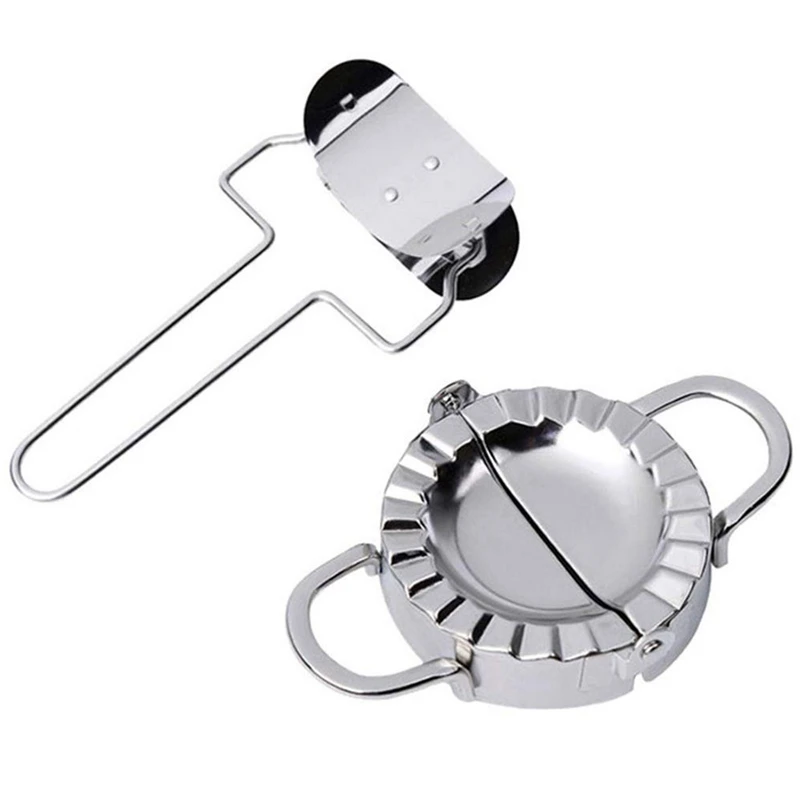 

Dumpling Mold Dumpling Wrapper Cutter Making Machine Cooking Pastry Kitchen Tools Dumpling Jiaozi Maker Device Stainless Steel