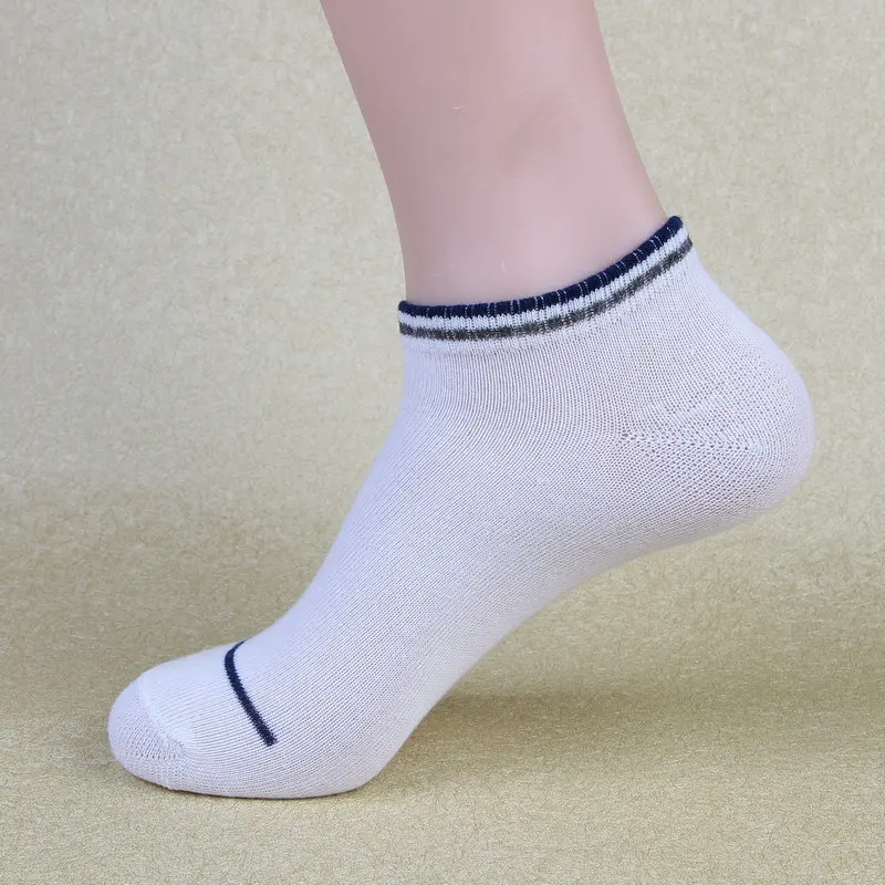 5 пар мужских носков хлопковые модные повседневные короткие носки в полоску Летние удобные дышащие дезодорирующие мужские носки для взрослых