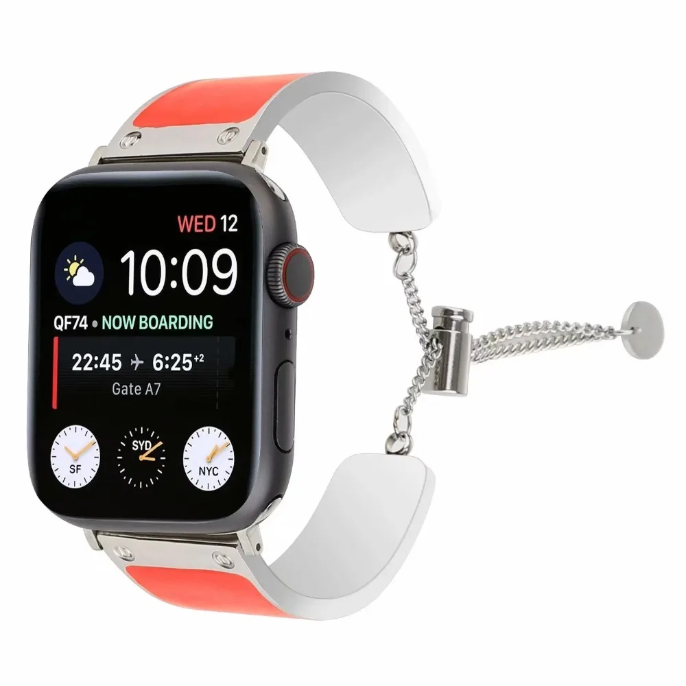 Ремешок для iwatch Band 38 мм полосы 42 мм 44 мм 40 мм Золотой браслет для Apple Watch Band 38 мм из нержавеющей стали серии 4 3 2 1