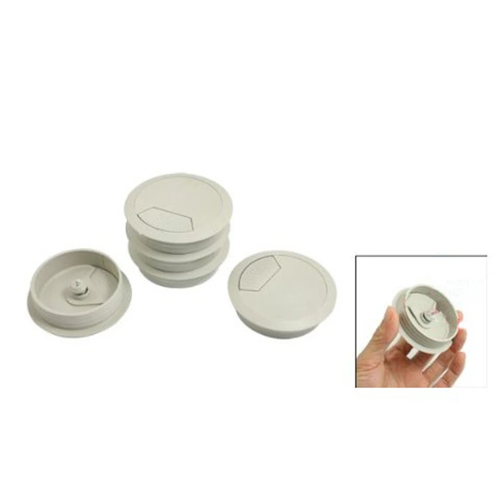 5Pcs 70mm Dia Round Grommet Cable Hole Covers ​Mounting Hole 60mm for Computer Desk