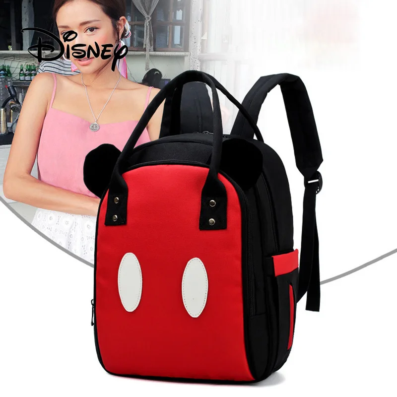 

Disney Mickey Mouse Large-capacity Lady Backpack Fashion Insulation Maternal And Child Package Mum Pregnant Baby Care Bags