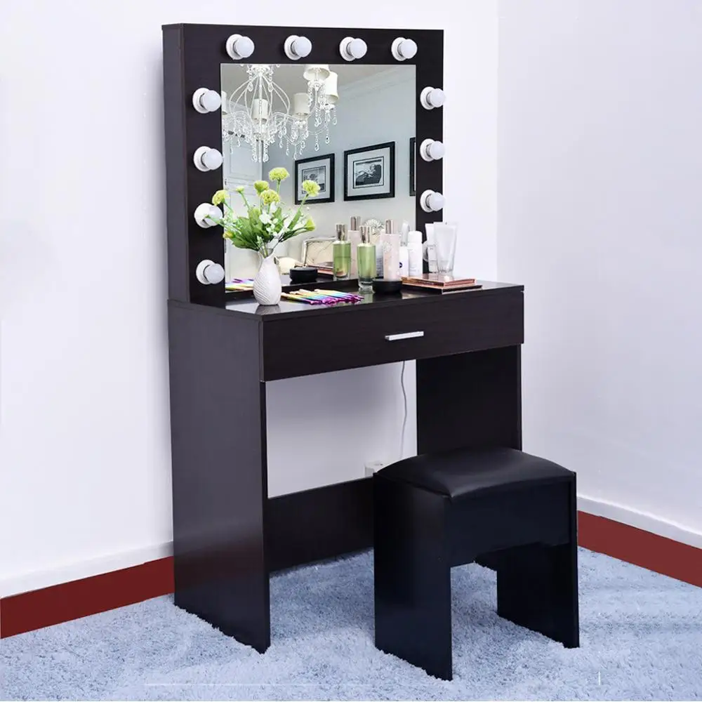 Makeup Table With Lighted Mirror Hunkie