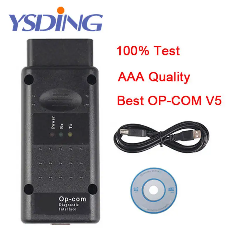 ААА + качество V5 OP COM с PIC18F458 подключению CAN шины OBD2 OPCOM диагностический инструмент
