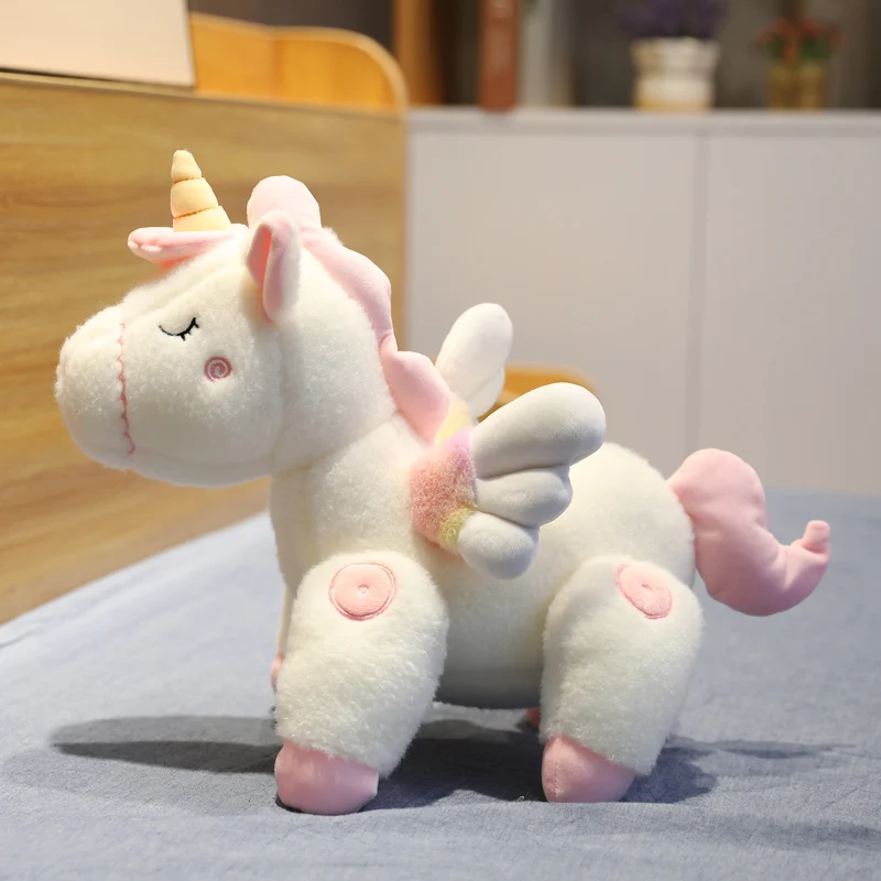 Игрушечный Единорог Совместное может подвижные розовый белый чучело единорог с игрушки-одеяла для детский подарок девочки подруги