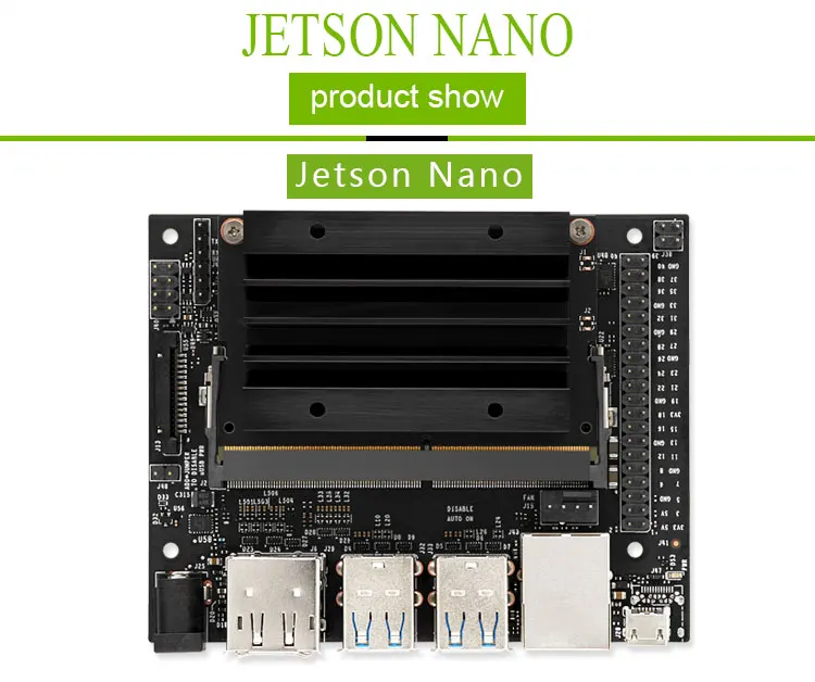 Комплект разработчика NVIDIA Jetson Nano, совместимый с платформой NVIDIA AI для обучения и разработки программного обеспечения AI