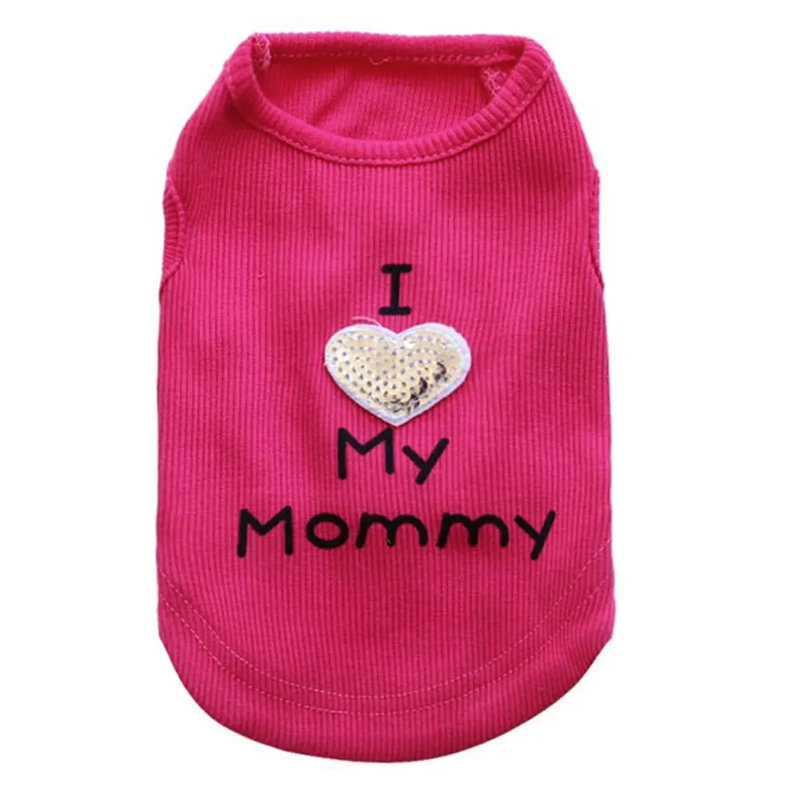 

TAILUP 2017 Cute Small Pet Dog Clothes Dog Face Printing Puppy Polyester T-Shirt For Small Pet Vest XXS~L Dropshipping #1101