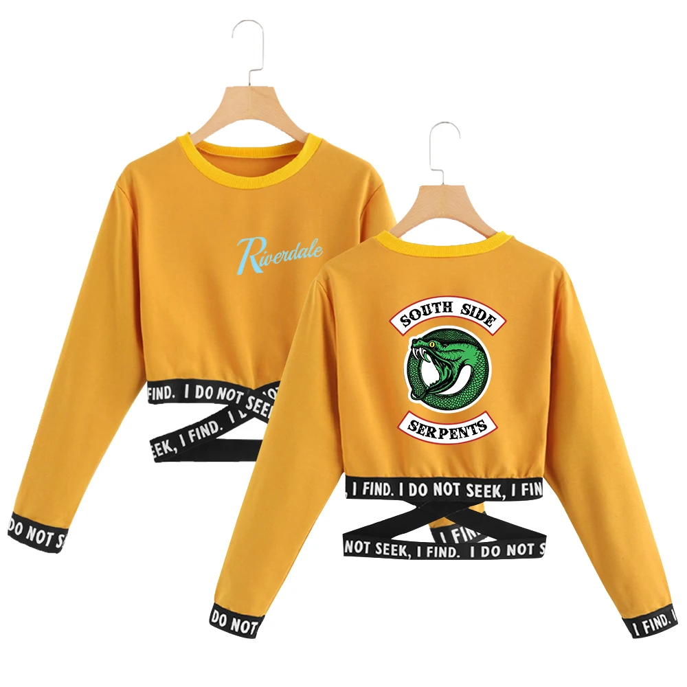 

Riverdale Sweatshirt Fashion Personality Small Sexy Sweatshirt Women Exclusive The Streets Long Sleeves Lumbar Sexy Clothes 2XL