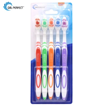 

DR.PERFECT Hot 15 Pieces Promotion Toothbrush Double Ultra Soft Toothbrush Nano Brush Oral Care Antibacterial Toothbrush