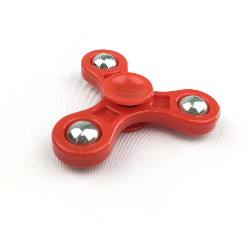 Стальной шар Tri-Spinner игрушка-Непоседа пластик для развития рук Спиннер для аутизма и СДВГ для избавления от стресса и тревожности фокус Игрушки Спиннер