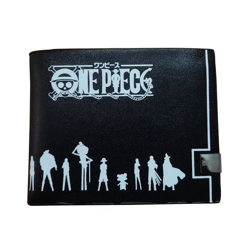 

One Piece Cartoon Short Wallet PU Leather Purse Portable Card Holder Organizer Gift Kids Teenager Wallet carteira billetera