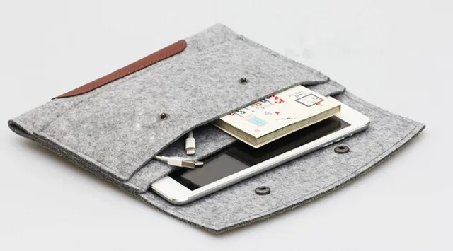 Best Offers Wool Felt Sleeve Case For iPad  mini /ipad mini2/ ipad mini3 Tablet Universal Pouch envelope bag for ipad 2 3 4 5 air woman man