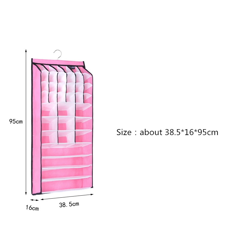 Подвесная сумка для хранения с чехлом 1 шт. Многофункциональный твердый органайзер для гардероба с 31 ячейкой легкая аккуратная сумка для хранения нижнего белья