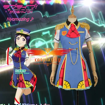 

LoveLive!SunShine!! Aqours 3rd Single HAPPY PARTY TRAIN Kanan Matsuura Cosplay Costume Dress Girls Outfit Adult Women Clothing