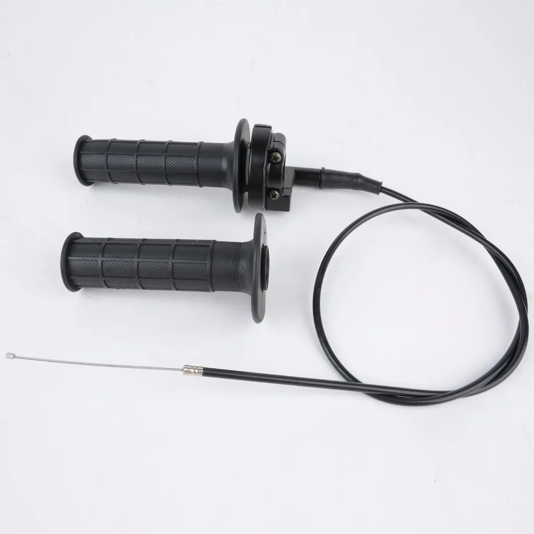 7/8 inch 22mm Motocross Twist Throttle Left And Right Hand Grip With Cable For ATV Quad Pit Dirt Bike 90 110 125CC