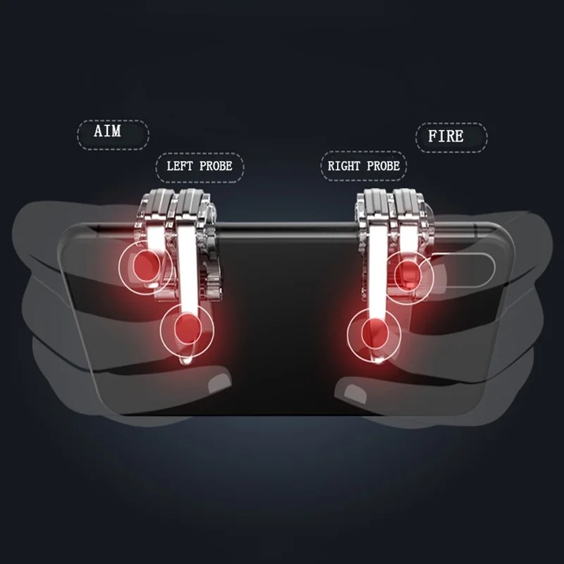 PUBG Mobile L1R1 Shooter Controller Pubg Controller Joystick pubg Trigger Fire Button Aim Key Rules of Survival Metal Gamepad PUBG Mobile L1R1 Shooter Controller Pubg Controller Joystick pubg Trigger Fire Button Aim Key Rules of Survival Metal Gamepad