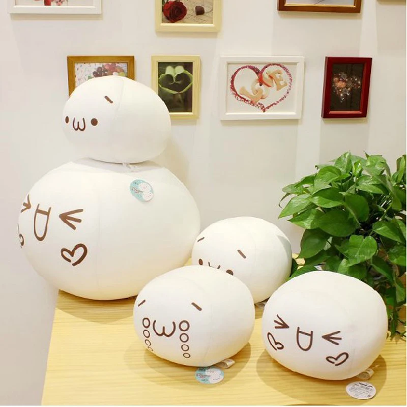 Popular 12cm/20cm/38cm stuffed bun shape Foam pillow toys soft stuffed