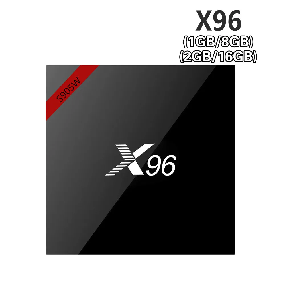 Уход X96W Smart tv box для android 7,1 2 GB 16 GB Amlogic S905W 4 ядра H.265 4 K 2,4 ГГц Wi-Fi Media Player 1 GB 8 GB X96 мини