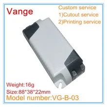 5 шт./лот электрического проекта коробка 88*38*22 мм IP54 огнеупорный ПК Пластиковый Ящик для инструментов корпус для Светодиодный драйвер оборудование