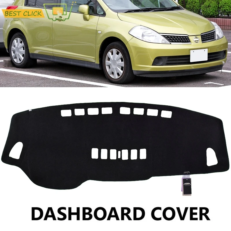 Dashboard Cover Dash Mat Pad Sun Shade Auto Accessories Car Mats Accessories For Nissan Versa Tiida C11 2007-2011