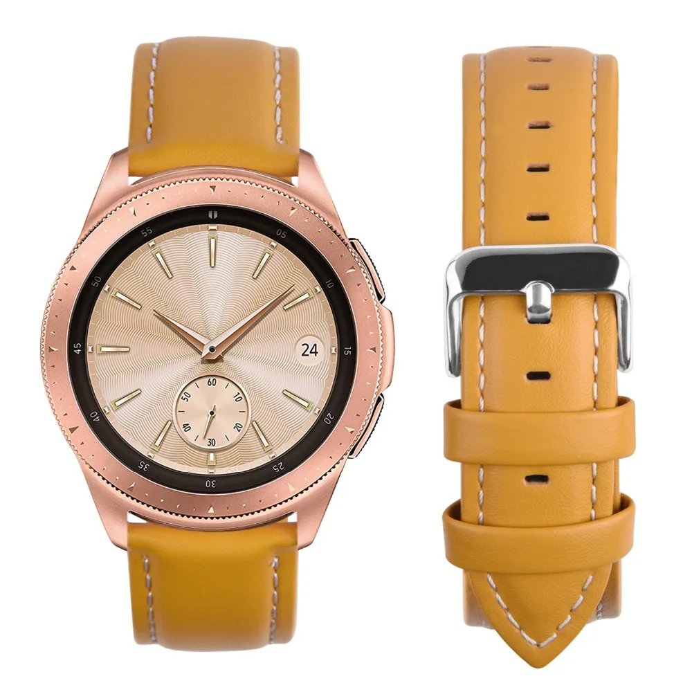 Для samsung gear S2 классические/samsung gear спортивные часы, Fullmosa 20 мм кожаный ремешок для часов с быстроразъемным контактом для huawei Watch 2