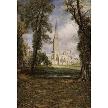 

Customize washable wrinkle free rococo painting style castle photography backdrops for photo studio portrait backgrounds S-1248