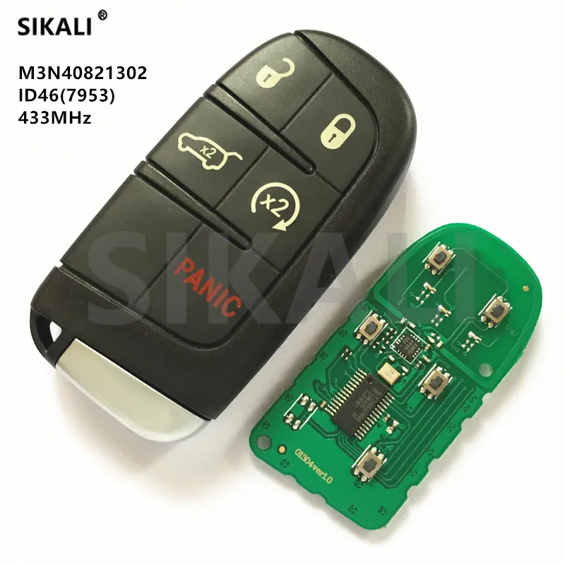 

SIKALI Smart Remote Key for DODGE/Chrysler/JEEP Comfort-access Keyless-go Proximity FCC ID M3N-40821302 Model M3N40821302