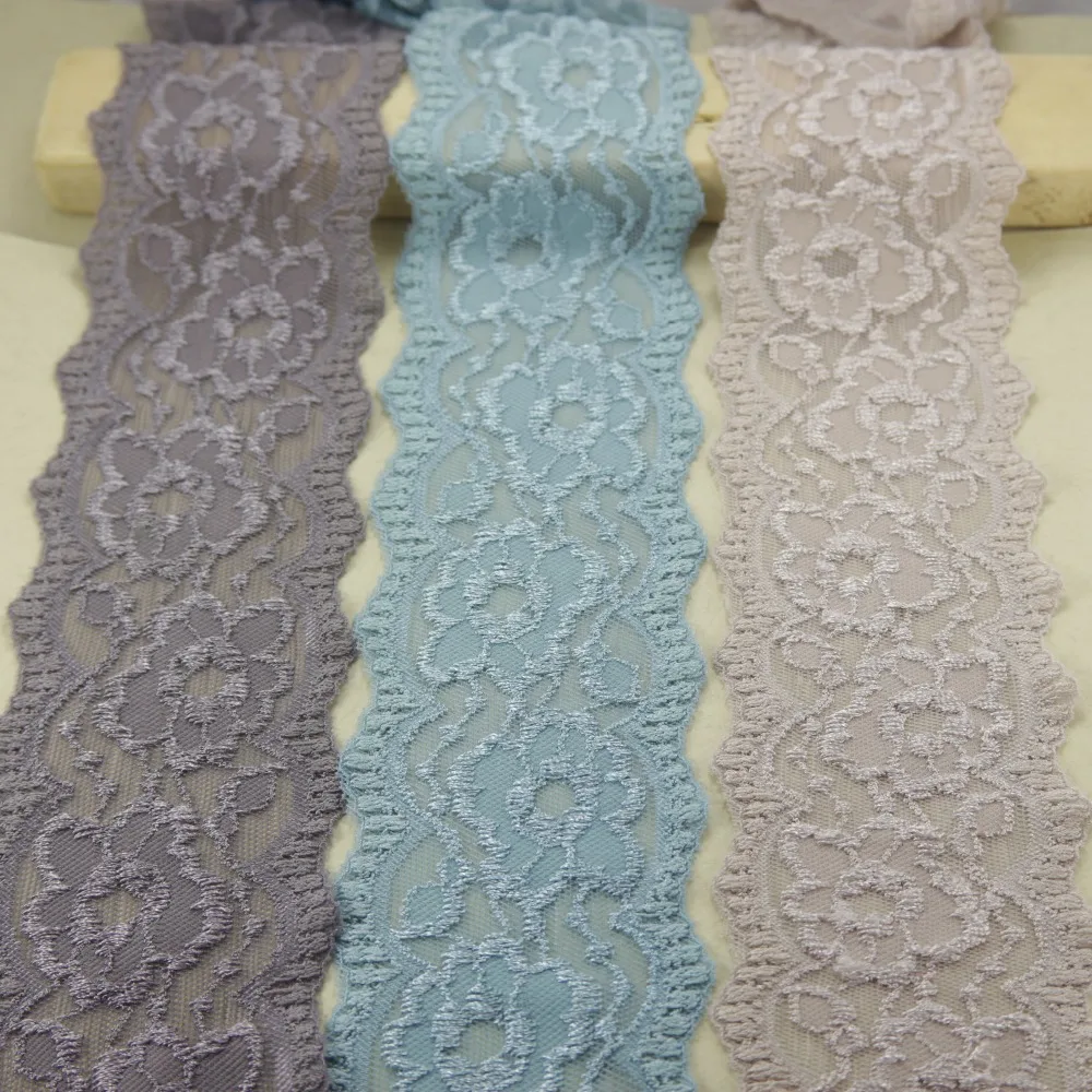 

10 yards/lot 64mm Elastic Stretch Lace trim sewing /garment/apparel accessories