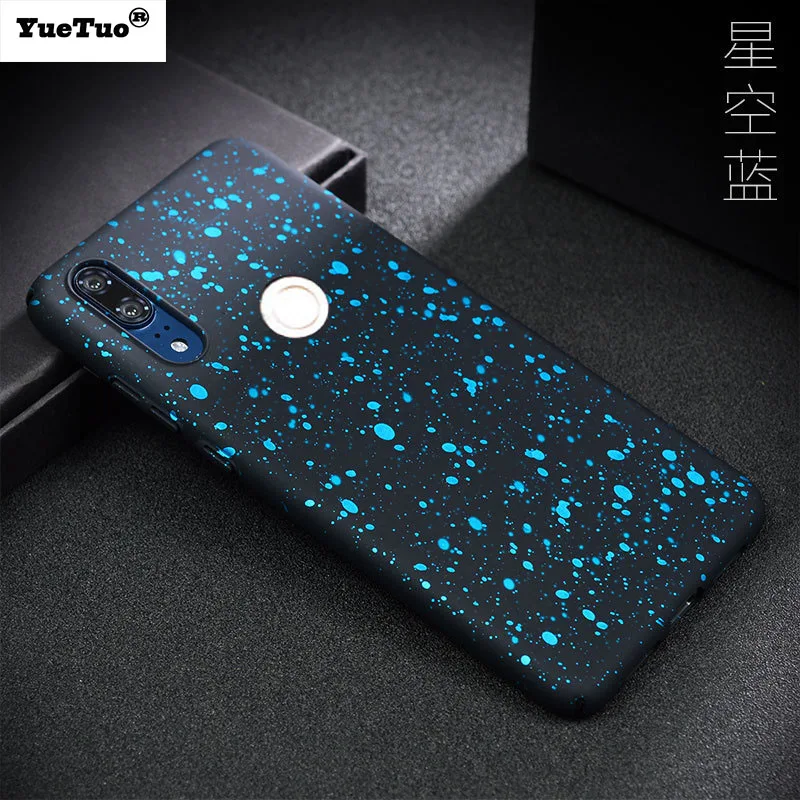 

YueTuo case for huawei p20 lite p20lite nova 3e nova3e 3d bling glitter matte luxury hard phone back thin full cover coque etui