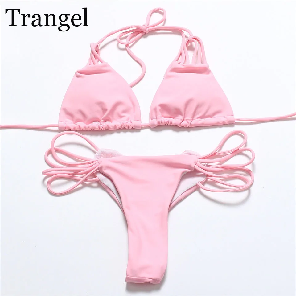 Trangel Heart Bikini Set brazilian bikini sexy women swimsuit thong