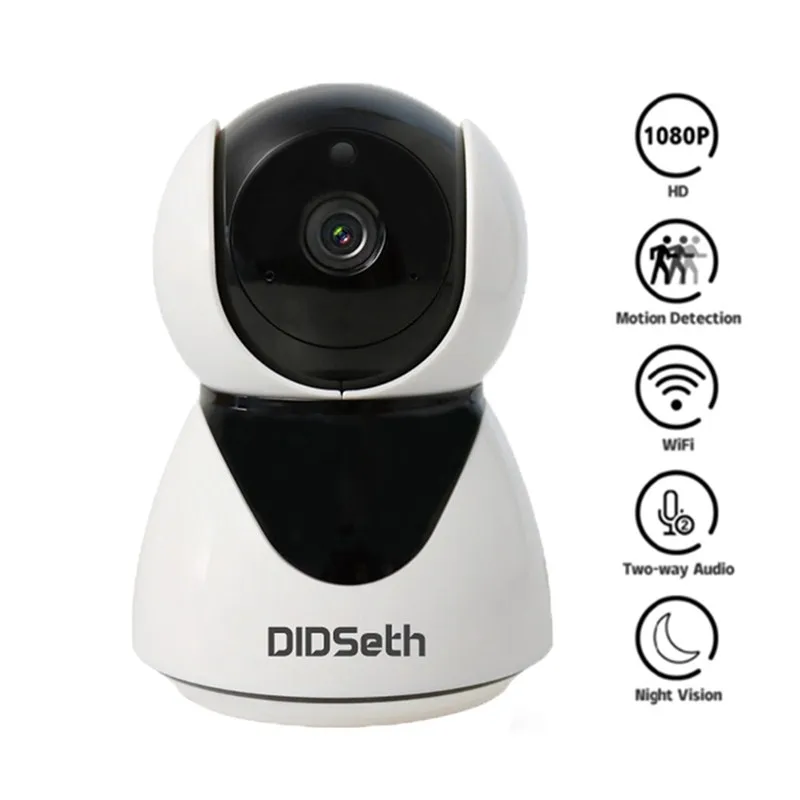 DIDseth 1080 P P2P WiFi ip-камера Двусторонняя аудио ночного видения Видео монитор камера наблюдения