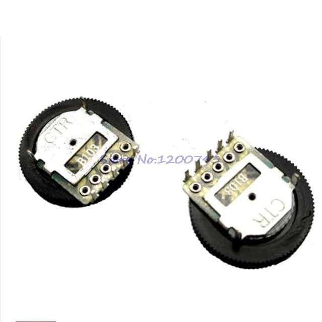 

5pcs/lot Double Gear tuning potentiometer B503 50K 5Pin 16*2mm Dial Potentiometer