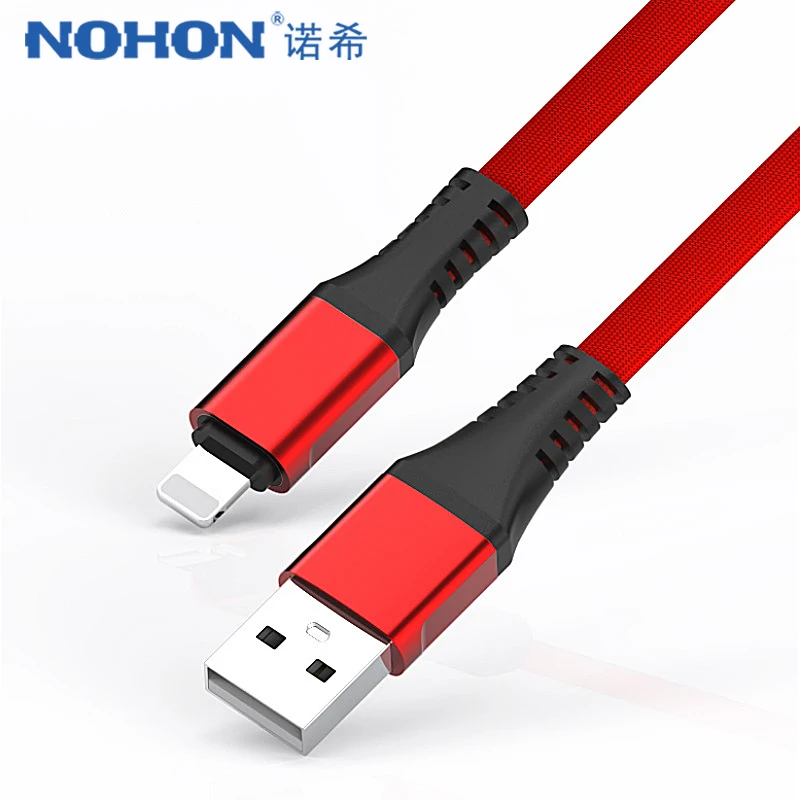 NOHON короткий USB Data Кабель для подзарядки освещение для iphone XS XR X 8, 7, 6, 6S 5S 5C 5 Plus iPad мини зарядный шнур Мощность банк 0,3 м