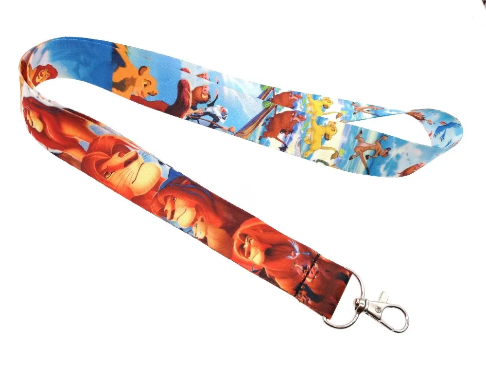 

1 Pcs Popular Cartoon lion king simba Neck Straps Lanyards Mobile Phone,ID Card,Key Condole belt Mixed