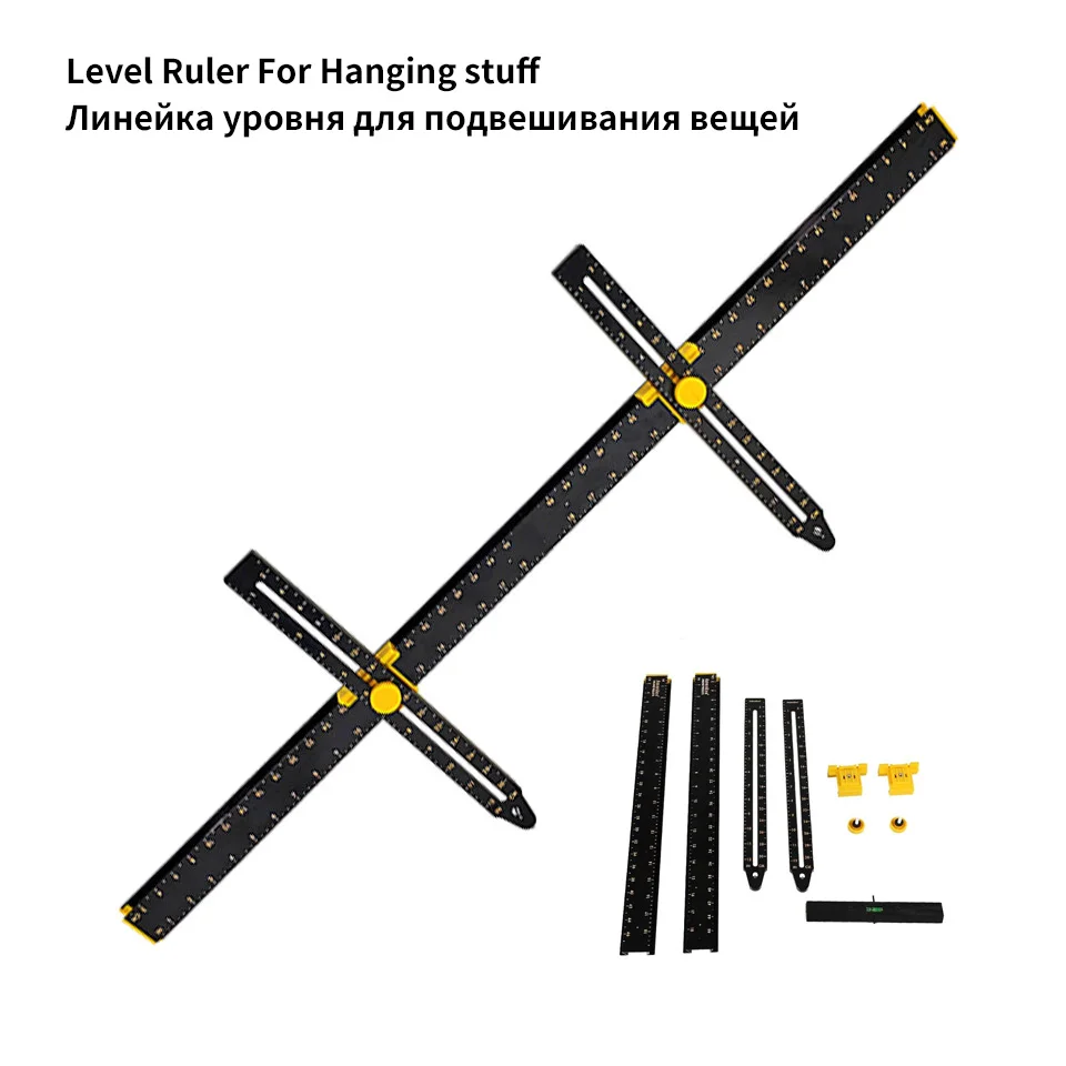 

100cm Level Ruler Measuring Tool Multifunction Picture Hanging Tool Level Measuring Instruments Nivel Burbuja Inclinometer