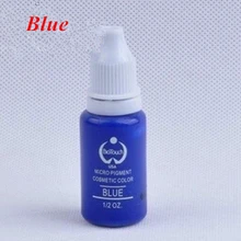 Высокое качество 2 шт./лот, голубой пигмент для перманентного макияжа краска для бровей губ пигмент питания