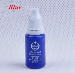 

High quality 2piece/lot blue permanent makeup tattoo ink Pigment Eyebrow Lip Pigment Supply