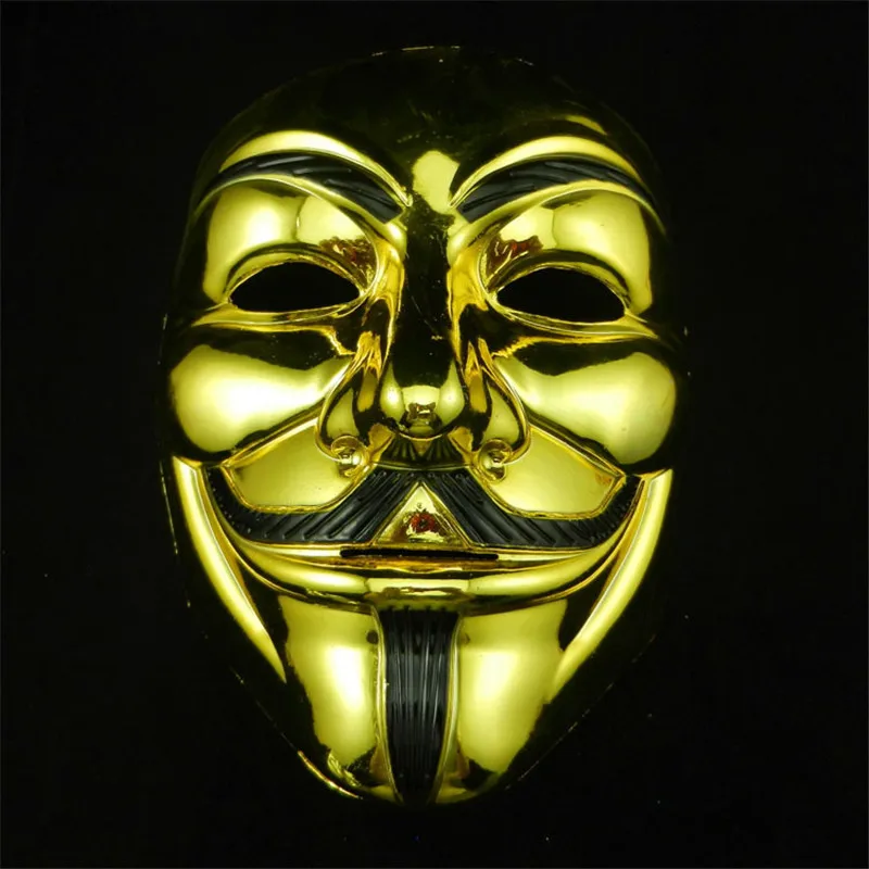 Хэллоуин покрытие V для вендетты маска Тема фильма маски Guy Fawkes аноним Необычные взрослых костюм вечерние Косплей P0.2