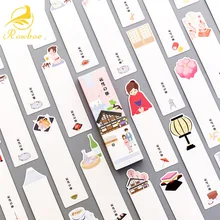 ROWBOE закладки креативный мультфильм бумага может написать 30 шт./компл. красочные минималистский стиль подарок для учителя