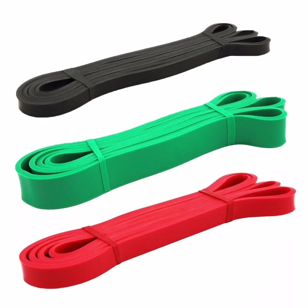 

JAYSON 3 Color/lot Natural Rubber Resistance Bands Sports Fitness Loop Training Expander Pilates Gym Power Strength Equipment