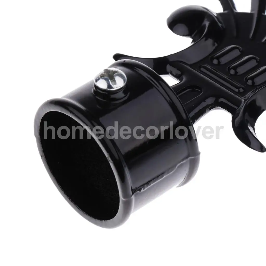 2PCS Window Curtain Drapery Rod/Pole End Cap Rod Head Cap for Curtain Poles with 28mm Inner Dia	