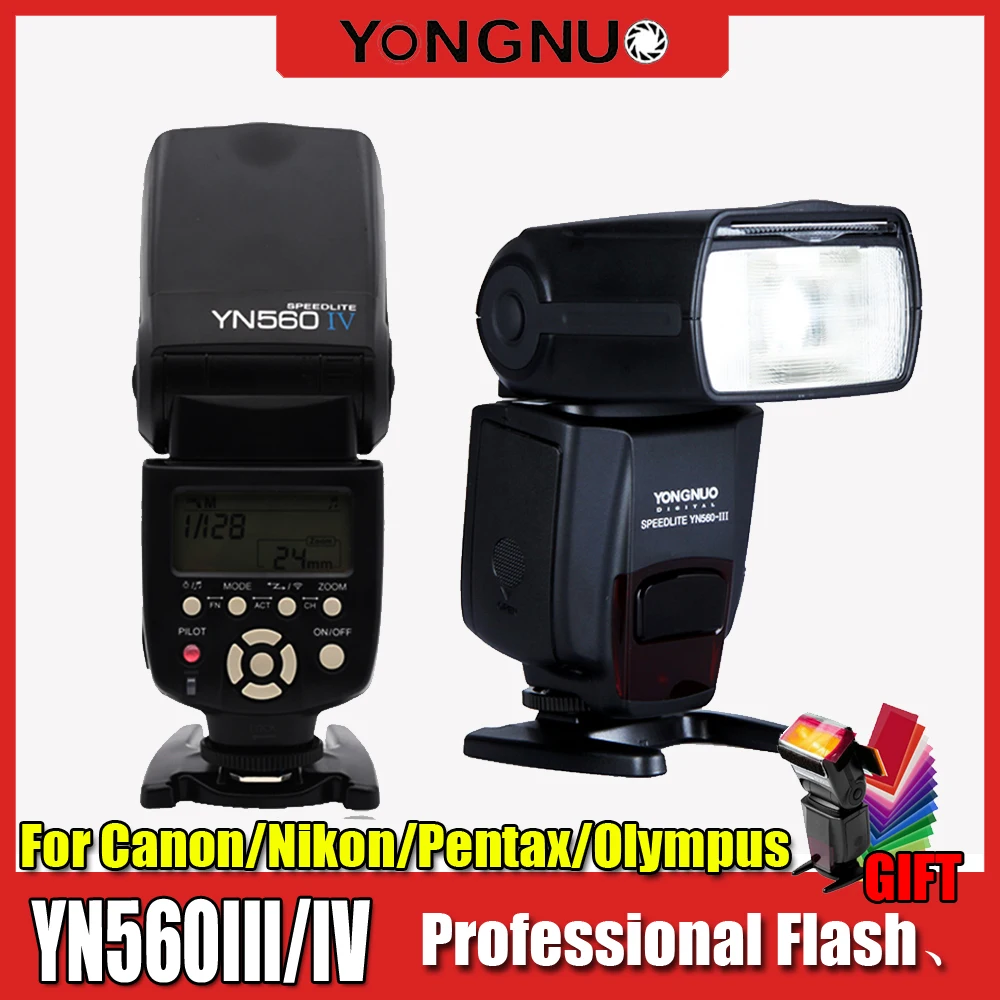 YONGNUO YN560 III IV YN560TX II RF603 Беспроводная основная Вспышка Speedlite для Nikon Canon Olympus Pentax DSLR