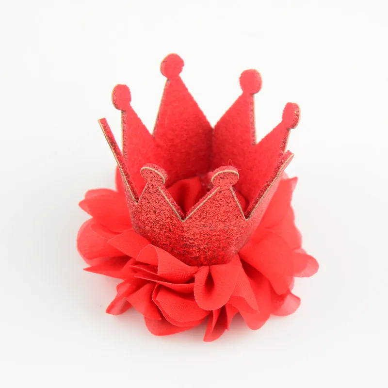 Фетровая корона с блестками 8 цветов 2 дюйма 30 шт./лот|glitter felt crown|felt crownhair accessories |