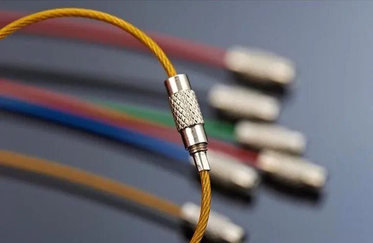 Высокое качество металлический провод из нержавеющей стали проволока веревка креативные карабины ключи подвесной кабель EDC инструмент