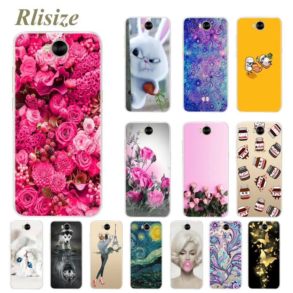 

Colorful Patterned Phone Case for Huawei Y5 2017 Cover Cute Painted Soft Silicone Cases for Huawei Y5 Y 5 2017 Back Covers Coque