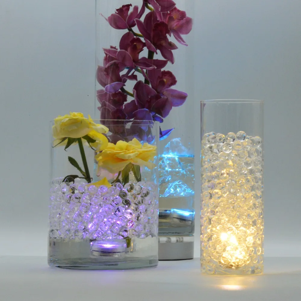 Flameless do Chá das Velas do Diodo Emissor de Luz o Diodo Emissor de Luz Submersível Ilumina Luzes Flameless Chá das Velas d 1.5 Cr2450 Bateria Longa Vida Brilhante Super Branco Quente Rgb Conduziu do 10 diodo emissor de luz 1.5